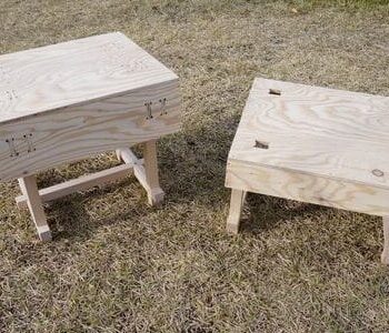 Intra απο ξύλο plywood 3mm-4mm πάχος – Χαμηλό τραπέζι για πικνίκ και λίμα σκαμνιού 30x30 cm INTRAVECTRY-MY560215 - Image 4