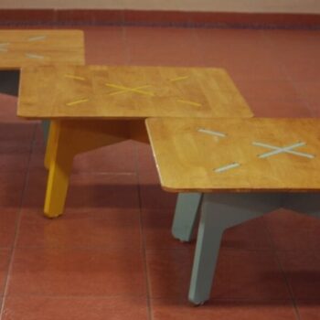 Intra απο ξύλο plywood 3mm-4mm πάχος – ξύλο τετράγωνου χαμηλού τραπεζιού από κόντρα πλακέ 50x60 cm INTRAVECTRY-MY554708 - Image 1