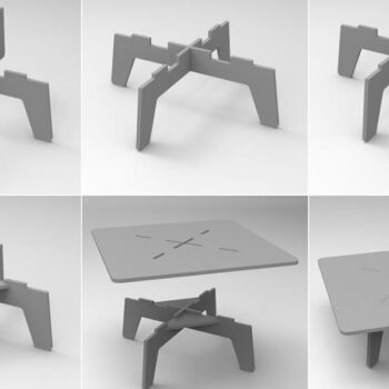 Intra απο ξύλο plywood 3mm-4mm πάχος – ξύλο τετράγωνου χαμηλού τραπεζιού από κόντρα πλακέ 50x60 cm INTRAVECTRY-MY554708 - Image 3