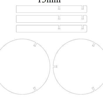 Intra απο ξύλο plywood 3mm-4mm πάχος – ξύλο Τραπεζιού Σαλονιού Γύρου 2ης Βαθμίδας 30x35 cm INTRAVECTRY-MY560218 - Image 5