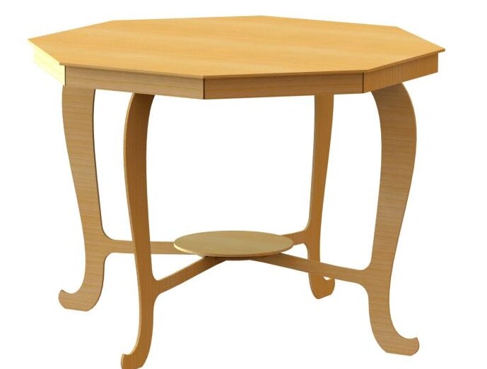 Intra απο ξύλο plywood 3mm-4mm πάχος – Οκτάγωνο ξύλο πλευρικού τραπεζιού 40x40 cm INTRAVECTRY-MY560220