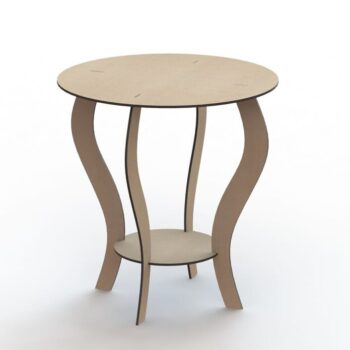 Intra απο ξύλο plywood 3mm-4mm πάχος – ξύλο δύο επιπέδων στρογγυλό τραπεζάκι σαλονιού 15x15 cm INTRAVECTRY-MY554728 - Image 1