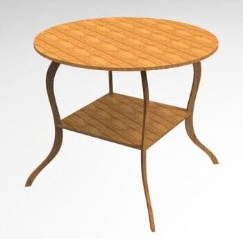 Intra απο ξύλο plywood 3mm-4mm πάχος – Στρογγυλό και τετράγωνο ξύλο τραπεζιού δύο επιπέδων 15x15 cm INTRAVECTRY-MY554729 - Image 1