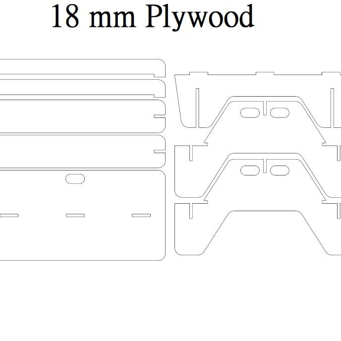 Intra απο ξύλο plywood 3mm-4mm πάχος – ξύλο Ξύλινου Τραπεζιού Πικ-νικ εξωτερικού χώρου 10x10 cm INTRAVECTRY-MY560224 - Image 4
