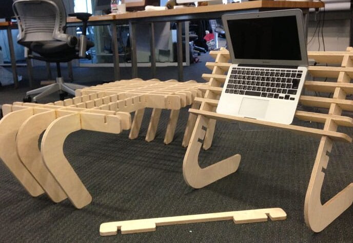 Intra απο ξύλο plywood 3mm-4mm πάχος – Ρυθμιζόμενη Ξύλινη θήκη βάσης φορητού υπολογιστή 15x20 cm INTRAVECTRY-MY554734