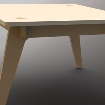 Intra απο ξύλο plywood 3mm-4mm πάχος – ξύλο Ξύλινου Τετράγωνου Τραπεζιού 25x25 cm INTRAVECTRY-MY560227 - Image 1