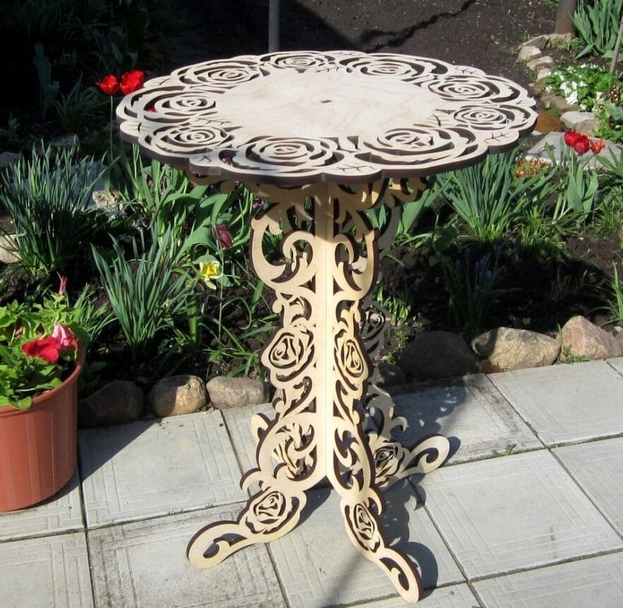 Intra απο ξύλο plywood 3mm-4mm πάχος – Ξύλινη λίμα τραπεζιού με ψηλό κέικ 40x45 cm INTRAVECTRY-MY560228