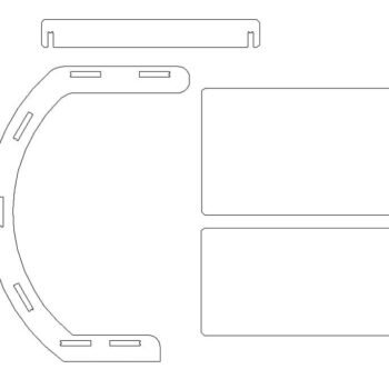 Intra απο ξύλο plywood 3mm-4mm πάχος – ξύλο γραφείου υπολογιστή σε σχήμα C 40x40 cm INTRAVECTRY-MY554740 - Image 2