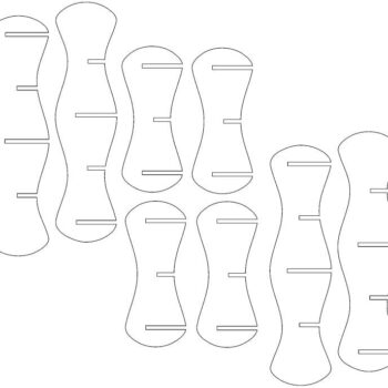 Intra απο ξύλο plywood 3mm-4mm πάχος – Επιτραπέζιο ξύλο γυάλινης κορυφής Ξύλινο σπιράλ 30x30 cm INTRAVECTRY-MY560231 - Image 3