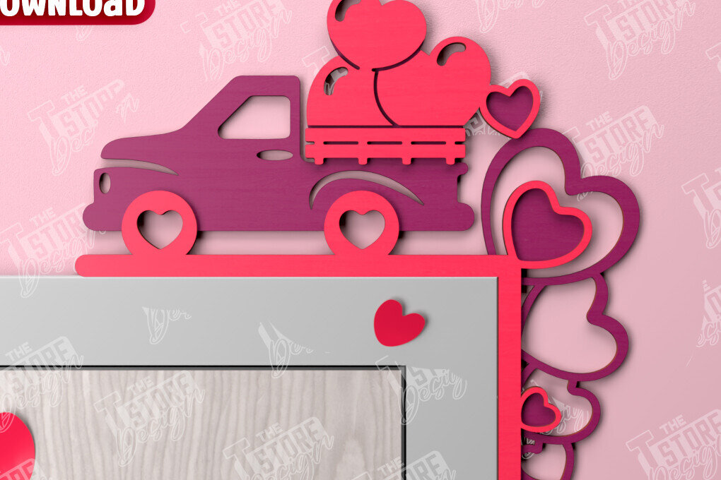 Intra απο ξύλο plywood 3mm-4mm πάχος – Γωνιές για τις πόρτες του Αγίου Βαλεντίνου | Διακόσμηση τοίχου Δίασταση  40x30 cm INTRAFABR-110743700