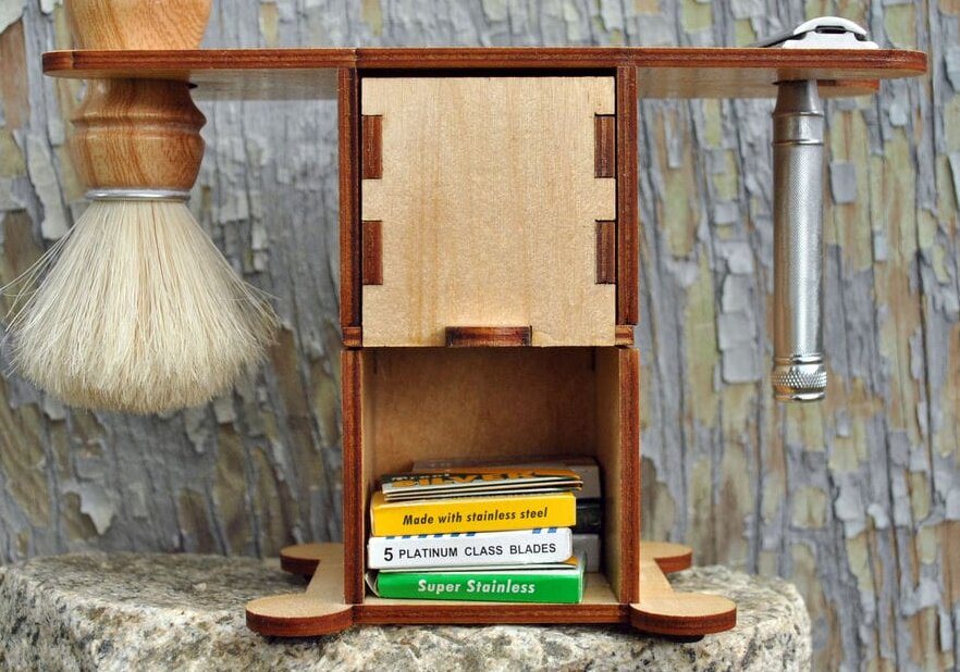 Intra απο ξύλο plywood 3mm-4mm πάχος – Λίμα βάσης σετ ξυρίσματος 10x10 cm INTRAVECTRY-MY554758