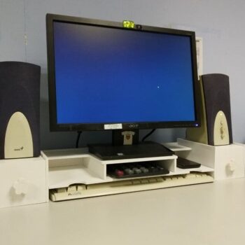 Intra απο ξύλο plywood 3mm-4mm πάχος – ξύλο Επιτραπέζιου Βάσης Οθόνης Υπολογιστή Riser 50x60 cm INTRAVECTRY-MY554766 - Image 1