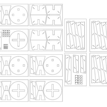 Intra απο ξύλο plywood 3mm-4mm πάχος – Κόντρα πλακέ Τραπεζοειδής Φάκελος Σκαμπώ 45x50 cm INTRAVECTRY-MY554770 - Image 3