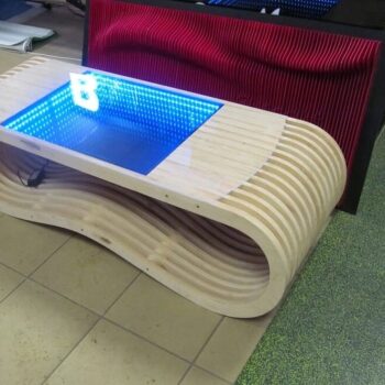 Intra απο ξύλο plywood 3mm-4mm πάχος – ξύλο παραμετρικού πίνακα Wave Infinity 30x30 cm INTRAVECTRY-MY554773 - Image 2