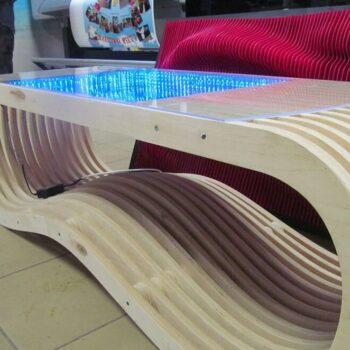 Intra απο ξύλο plywood 3mm-4mm πάχος – ξύλο παραμετρικού πίνακα Wave Infinity 30x30 cm INTRAVECTRY-MY554773 - Image 4