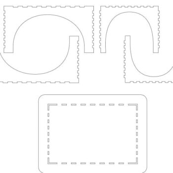 Intra απο ξύλο plywood 3mm-4mm πάχος – Μικρό ξύλο Τραπεζιού με Crenelled 10x10 cm INTRAVECTRY-MY560236 - Image 2