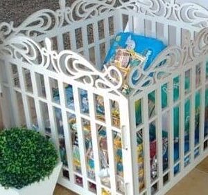 Intra απο ξύλο plywood 3mm-4mm πάχος – ξύλο Little Square Baby Playpen 30x30 cm INTRAVECTRY-MY554783