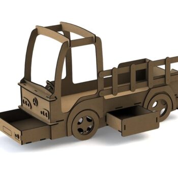 Intra απο ξύλο plywood 3mm-4mm πάχος – Ξύλινη λίμα παιδικού κρεβατιού φορτηγού 50x60 cm INTRAVECTRY-MY560669 - Image 2