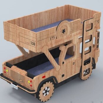 Intra απο ξύλο plywood 3mm-4mm πάχος – Λίμα κουκέτας Land Rover Kids 40x40 cm INTRAVECTRY-MY554790 - Image 1