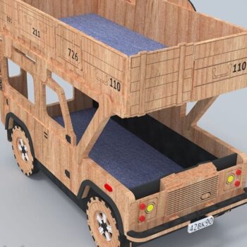 Intra απο ξύλο plywood 3mm-4mm πάχος – Λίμα κουκέτας Land Rover Kids 40x40 cm INTRAVECTRY-MY554790 - Image 2