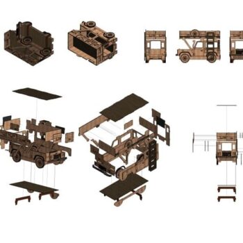 Intra απο ξύλο plywood 3mm-4mm πάχος – Λίμα κουκέτας Land Rover Kids 40x40 cm INTRAVECTRY-MY554790 - Image 4