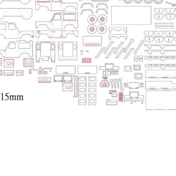 Intra απο ξύλο plywood 3mm-4mm πάχος – Λίμα κουκέτας Land Rover Kids 40x40 cm INTRAVECTRY-MY554790 - Image 5