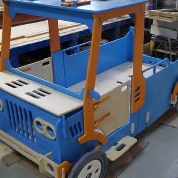Intra απο ξύλο plywood 3mm-4mm πάχος – Ξύλινο Παιδικό Κρεβάτι Pickup Truck 10x10 cm INTRAVECTRY-MY554791 - Image 3