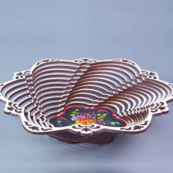 Intra απο ξύλο plywood 3mm-4mm πάχος – Ξύλινη Σπειροειδής Λίμα Μπολ 45x50 cm INTRAVECTRY-MY554797 - Image 2