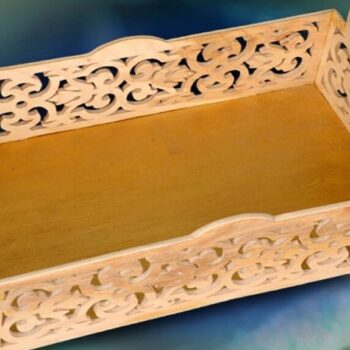 Intra απο ξύλο plywood 3mm-4mm πάχος – ξύλο δίσκου εξυπηρέτησης Fretwork 35x40 cm INTRAVECTRY-MY559081 - Image 2