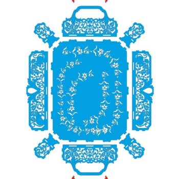 Intra απο ξύλο plywood 3mm-4mm πάχος – Διακοσμητικός δίσκος σερβιρίσματος φαγητού 15x20 cm INTRAVECTRY-MY554810 - Image 2