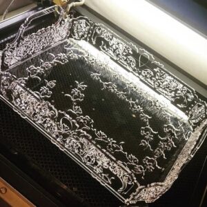 Intra απο ξύλο plywood 3mm-4mm πάχος – Χαραγμένο ακρυλικό ξύλο δίσκου σερβιρίσματος 10x10 cm INTRAVECTRY-MY559086