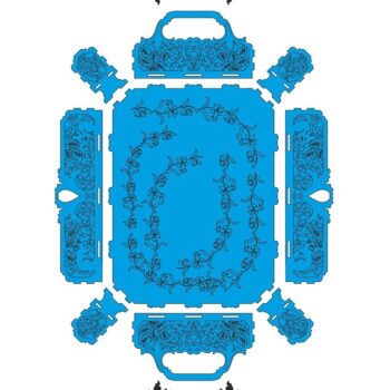 Intra απο ξύλο plywood 3mm-4mm πάχος – Χαραγμένο ακρυλικό ξύλο δίσκου σερβιρίσματος 10x10 cm INTRAVECTRY-MY559086 - Image 2