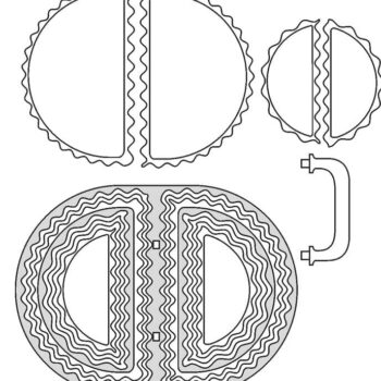 Intra απο ξύλο plywood 3mm-4mm πάχος – Διακοσμητικό Πιάτο σερβιρίσματος με Λίμα Λαβής 35x40 cm INTRAVECTRY-MY559087 - Image 2