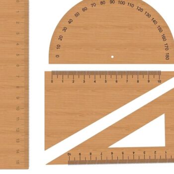 Intra απο ξύλο plywood 3mm-4mm πάχος – Μοιρογνωμόνιο χάρακα Γωνιακή κλίμακα σε ξύλο άκρων 15x15 cm INTRAVECTRY-MY554814 - Image 1
