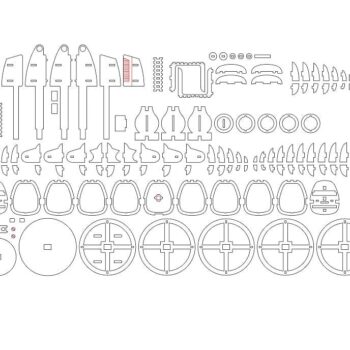 Intra απο ξύλο plywood 3mm-4mm πάχος – ξύλο 3D ξύλινου μοντέλου ρετρό μικροφώνου 20x25 cm INTRAVECTRY-MY561511 - Image 2