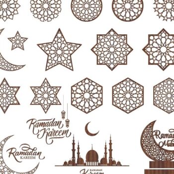 Intra απο ξύλο plywood 3mm-4mm πάχος – ξύλο διακοσμήσεων αστεριών για το Ramadan Moon 40x40 cm INTRAVECTRY-MY558725 - Image 4