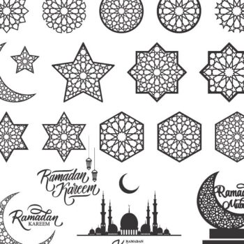 Intra απο ξύλο plywood 3mm-4mm πάχος – ξύλο διακοσμήσεων αστεριών για το Ramadan Moon 40x40 cm INTRAVECTRY-MY558725 - Image 5