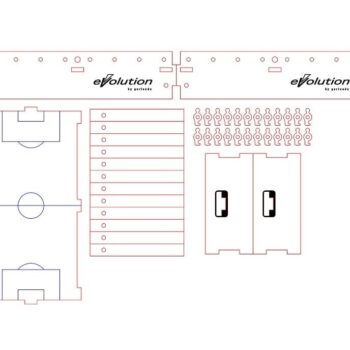 Intra απο ξύλο plywood 3mm-4mm πάχος – ξύλο προτύπου πίνακα Foosball 50x60 cm INTRAVECTRY-MY554829 - Image 3