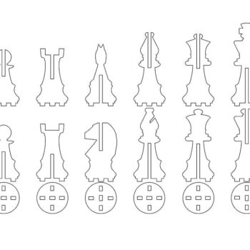 Intra απο ξύλο plywood 3mm-4mm πάχος – ξύλο Συμπλεκόμενου Σκακιού 45x50 cm INTRAVECTRY-MY554830 - Image 2