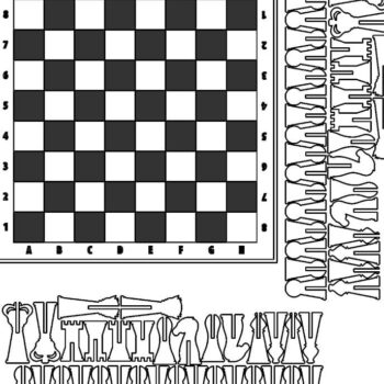 Intra απο ξύλο plywood 3mm-4mm πάχος – ξύλο σκακιού και συμπλεκόμενων κομματιών σκακιού 30x35 cm INTRAVECTRY-MY554831 - Image 2