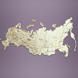 Intra απο ξύλο plywood 3mm-4mm πάχος – Μοντέλο του ξύλου ρωσικού χάρτη 40x40 cm INTRAVECTRY-MY554832