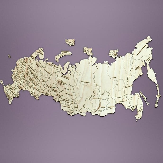 Intra απο ξύλο plywood 3mm-4mm πάχος – Μοντέλο του ξύλου ρωσικού χάρτη 40x40 cm INTRAVECTRY-MY554832