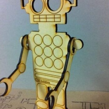 Intra απο ξύλο plywood 3mm-4mm πάχος – Απλό ξύλο ρομπότ από κόντρα πλακέ 25x25 cm INTRAVECTRY-MY554835 - Image 1