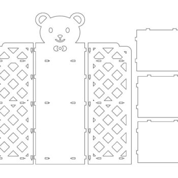 Intra απο ξύλο plywood 3mm-4mm πάχος – Ράφι δαπέδου αποθήκευσης για το ξύλο νηπιαγωγείου 45x50 cm INTRAVECTRY-MY559156 - Image 3