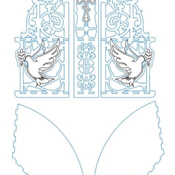 Intra απο ξύλο plywood 3mm-4mm πάχος – Ορθόδοξο γωνιακό ξύλο ραφιών εικονιδίων 10x10 cm INTRAVECTRY-MY554840 - Image 2