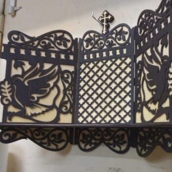 Intra απο ξύλο plywood 3mm-4mm πάχος – Ορθόδοξο ξύλο ραφιού εικονιδίων 50x60 cm INTRAVECTRY-MY559160 - Image 1