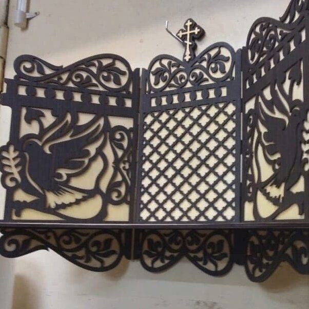 Intra απο ξύλο plywood 3mm-4mm πάχος – Ορθόδοξο ξύλο ραφιού εικονιδίων 30x35 cm INTRAVECTRY-MY554841