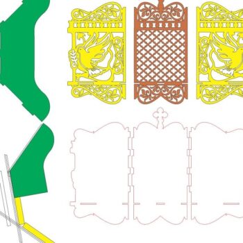 Intra απο ξύλο plywood 3mm-4mm πάχος – Ορθόδοξο ξύλο ραφιού εικονιδίων 50x60 cm INTRAVECTRY-MY559160 - Image 2