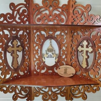 Intra απο ξύλο plywood 3mm-4mm πάχος – Γωνιακό ράφι για ξύλο εικονιδίων 10x10 cm INTRAVECTRY-MY554842 - Image 1