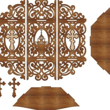 Intra απο ξύλο plywood 3mm-4mm πάχος – Γωνιακό ράφι για ξύλο εικονιδίων 10x10 cm INTRAVECTRY-MY554842 - Image 2